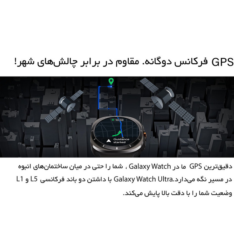 محصول نمونه تستی ساعت هوشمند سامسونگ مدل Galaxy Watch Ultra دارای قابلیت های کنترل موسیقی (Music Player)، قابلیت مکالمه از طریق بلوتوث، قابلیت تغییر طرح ساعت یا تم، صفحه همیشه روشن (Always-on Display)، پشتیبانی از دستیار صوتی بند سیلیکون